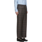 Gucci Grey Wool Symbols Check Trousers