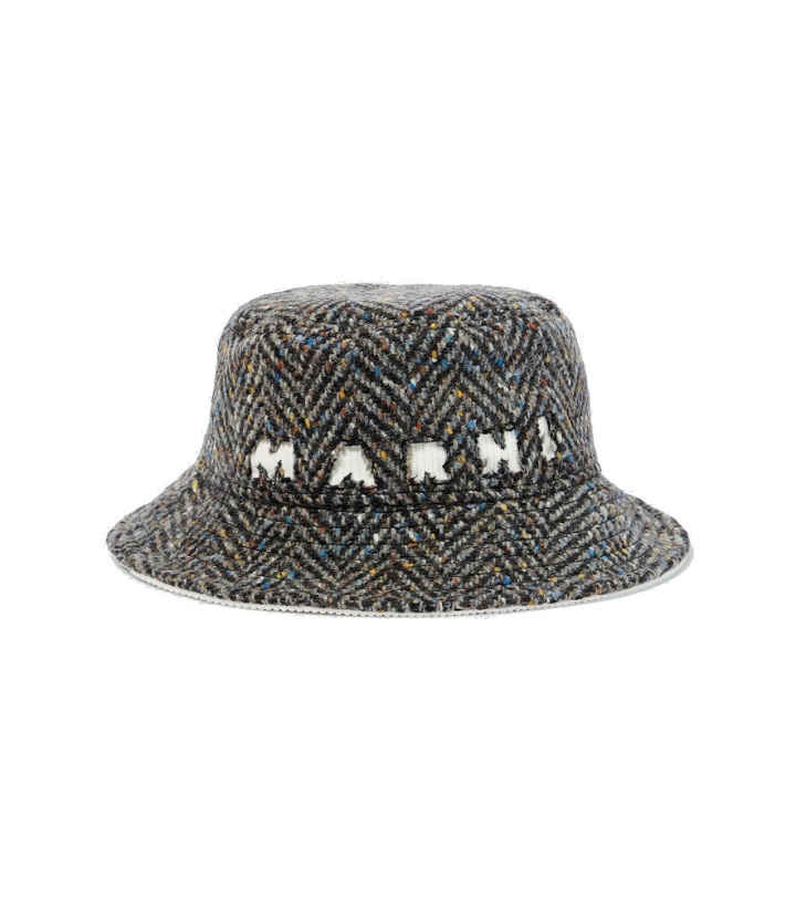 Photo: Marni - Logo wool bucket hat