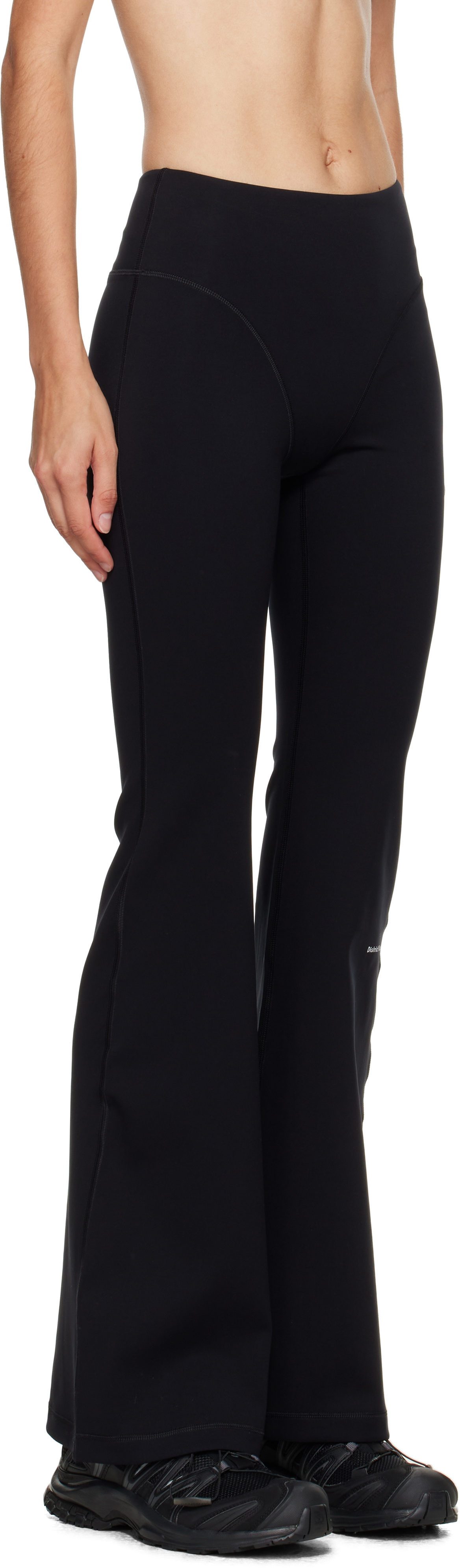 District Vision Black Flared Studio Sport Leggings