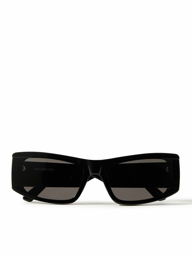 Photo: Balenciaga - Rectangular-Frame Acetate Sunglasses