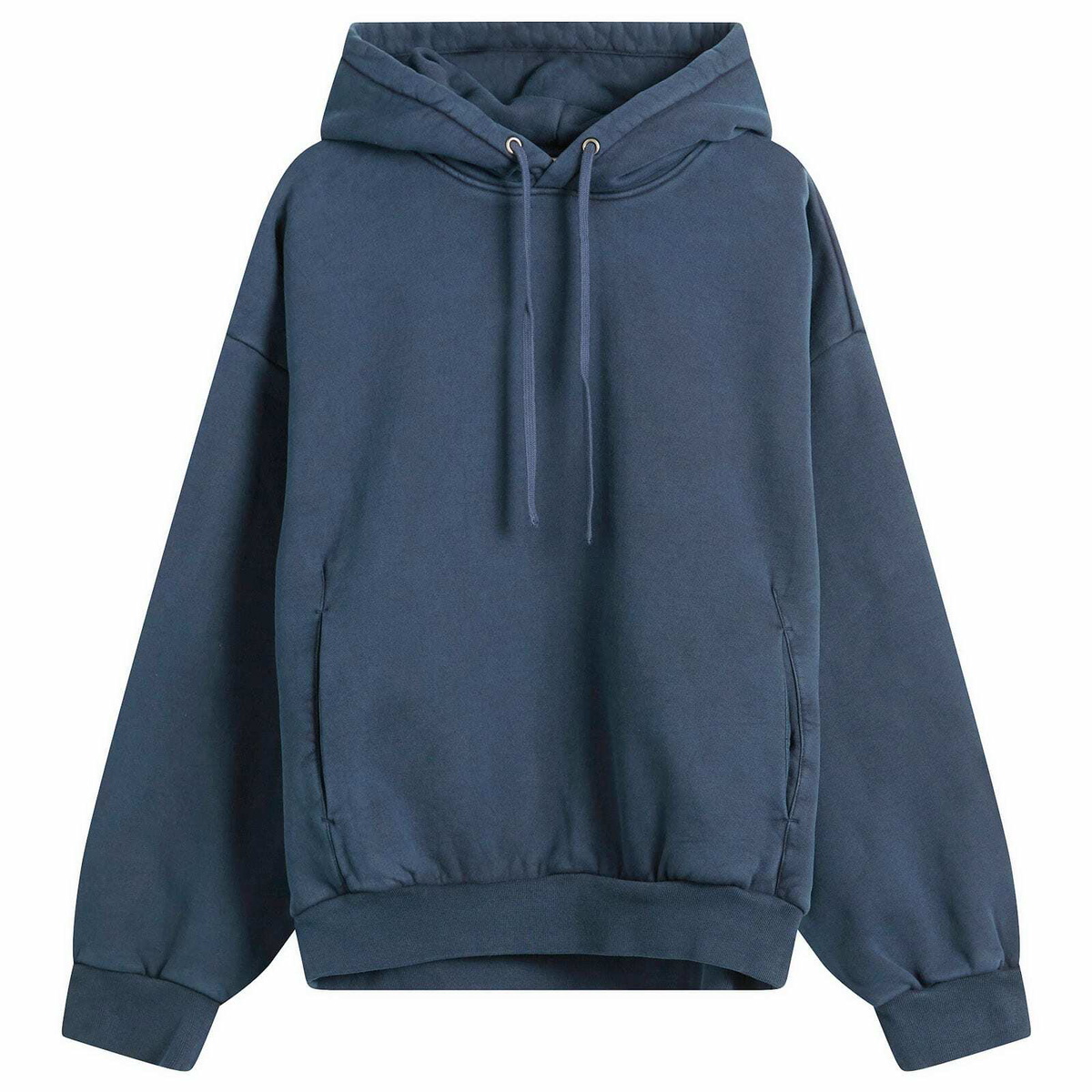 SKIMS Men's Relaxed Garment Dyed Hoodie in Navy