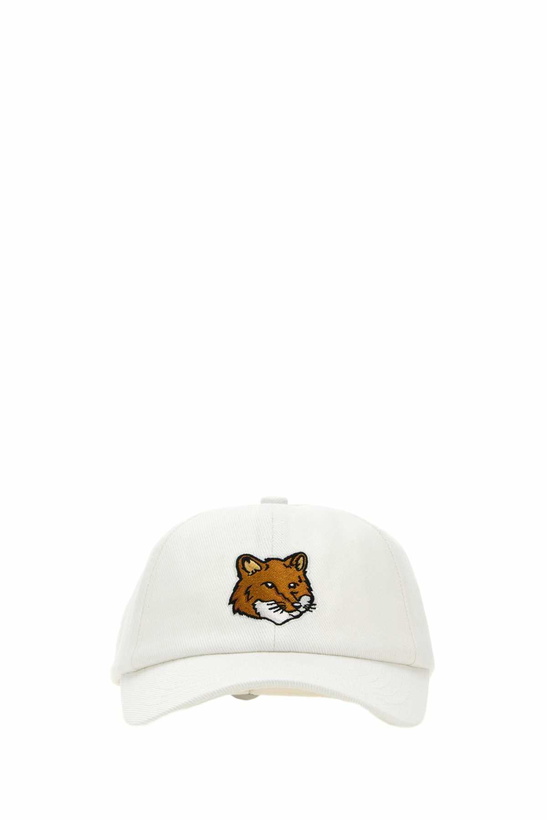 Photo: Maison Kitsuné White Cotton Baseball Cap