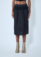Maison Margiela Topstitching Midi Skirt