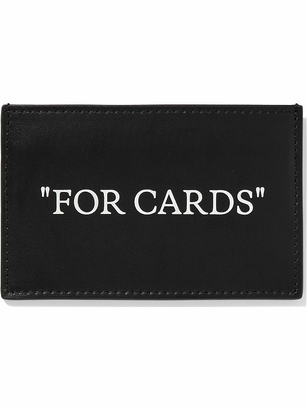 Photo: Off-White - Bookish Printed Leather Cardholder
