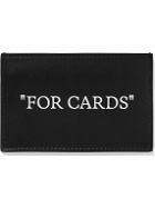 Off-White - Bookish Printed Leather Cardholder