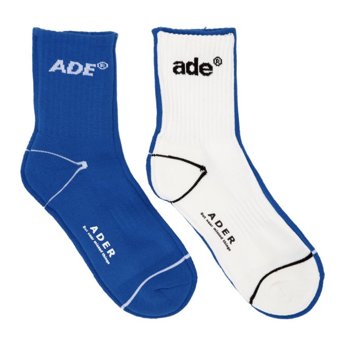 Photo: ADER error Blue and White Ade Sewing Socks