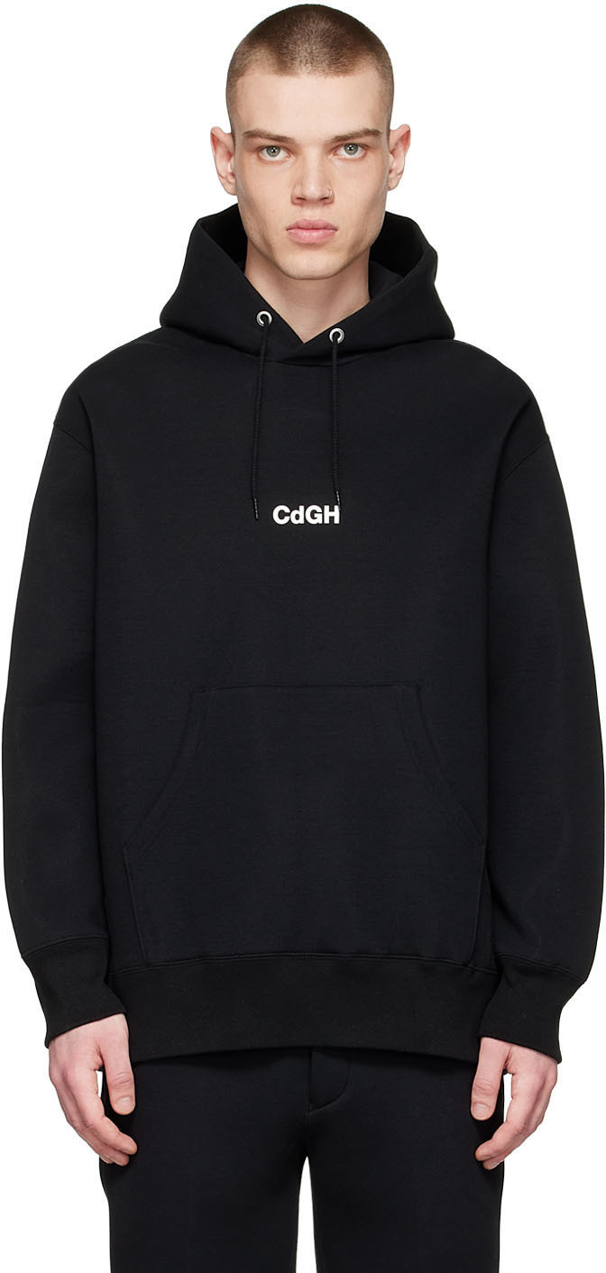 Comme des Garçons Homme Black Cotton Hoodie Comme des Garcons Homme