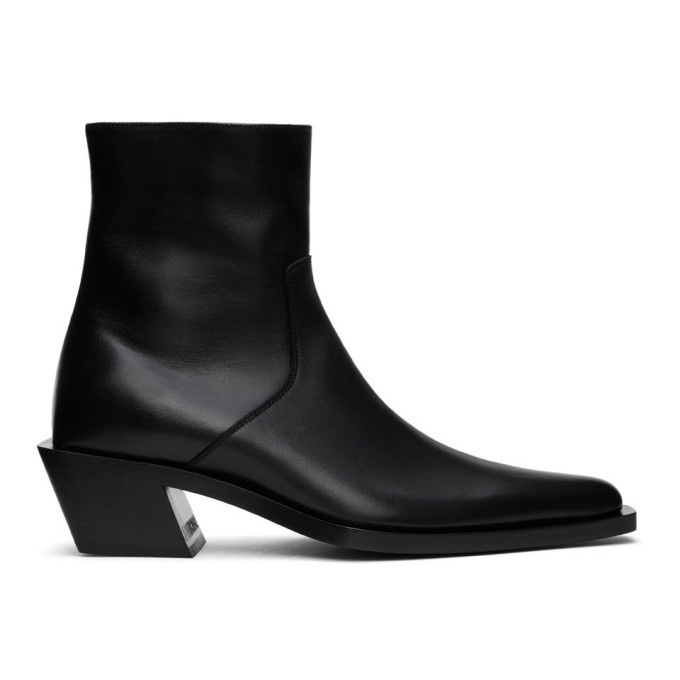 Photo: Balenciaga Black Tiaga Zip-Up Boots