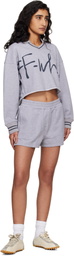 Off-White Gray 'OW' Script Sweat Shorts