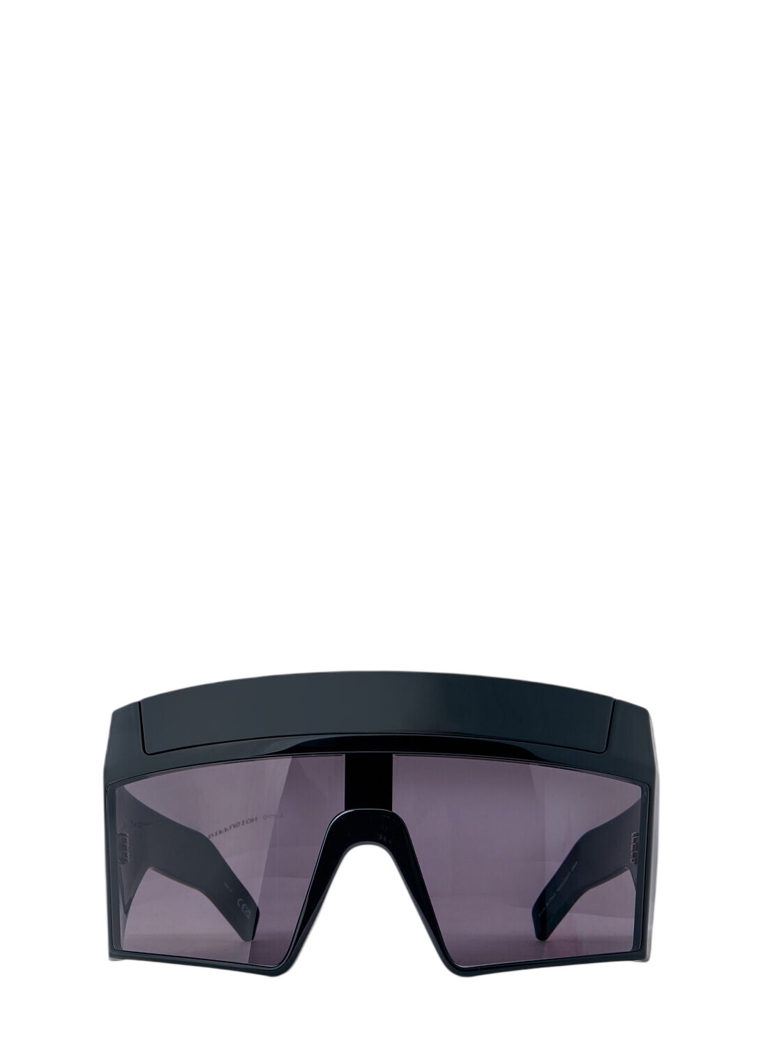 Rick Owens - Shielding D-Frame Studded Stainless Steel Sunglasses