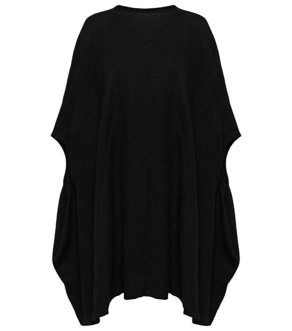 Rick Owens Hooded Kaftan Compact Heavy Cotton Woven Tops 600063105nat main image 0