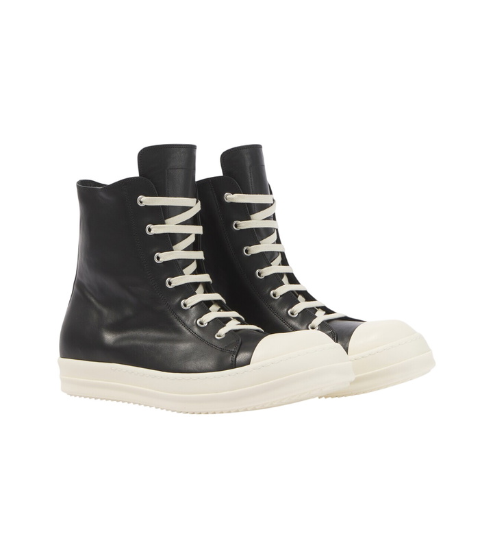 Photo: Rick Owens Jumbolace leather high-top sneakers
