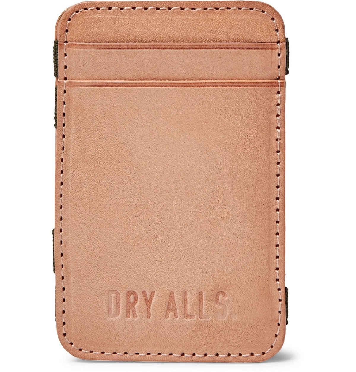 Human Made - Debossed Leather Bifold Cardholder - Neutrals Human Made