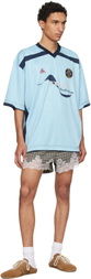Martine Rose Blue Football Jersey
