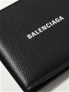 Balenciaga - Logo-Print Full-Grain Leather Billfold Wallet