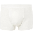 Secondskin - Air Knit Cotton-Jersey Boxer Briefs - White