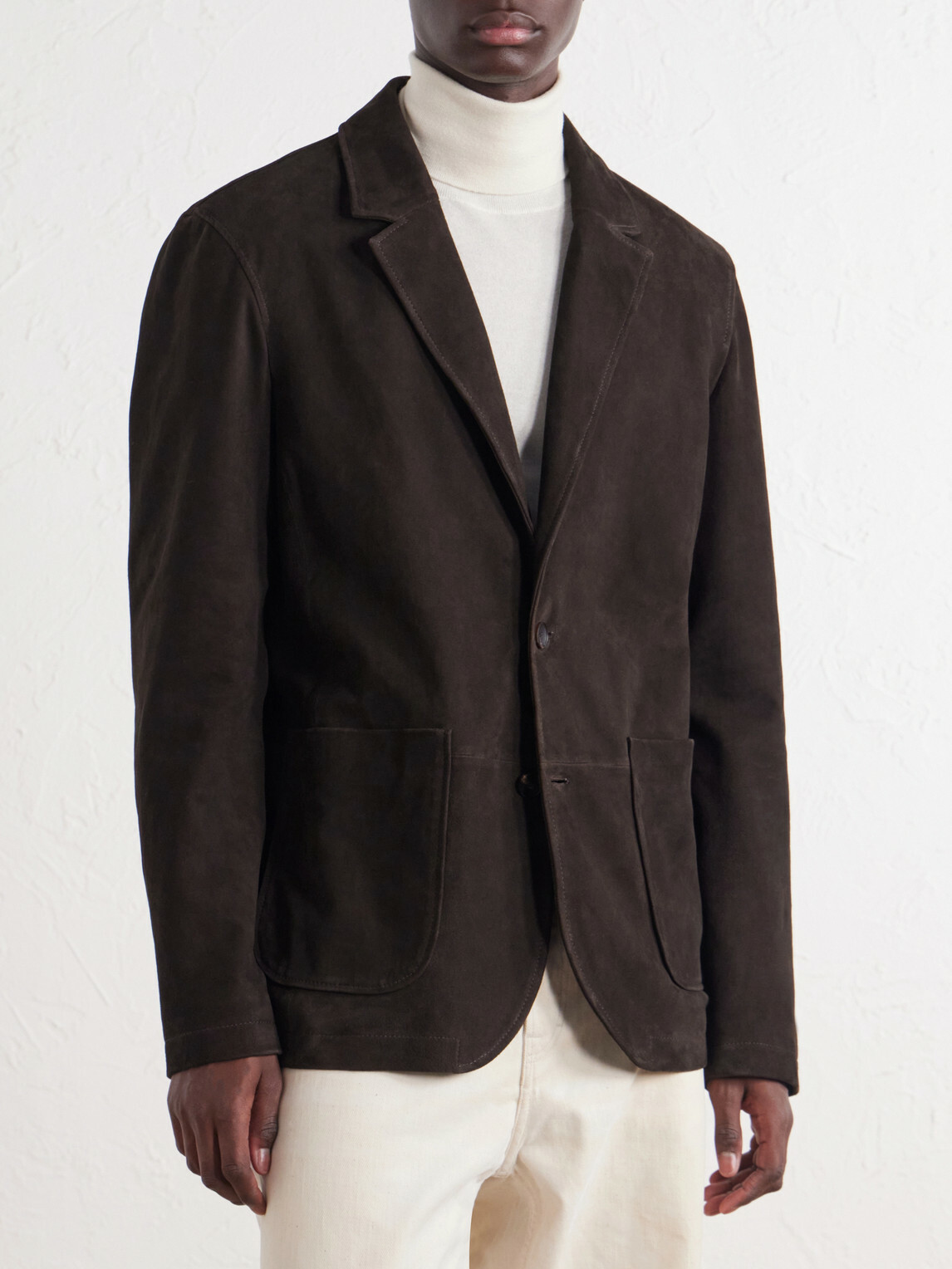 Mr P. - Suede Suit Jacket - Brown
