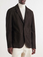Mr P. - Suede Suit Jacket - Brown