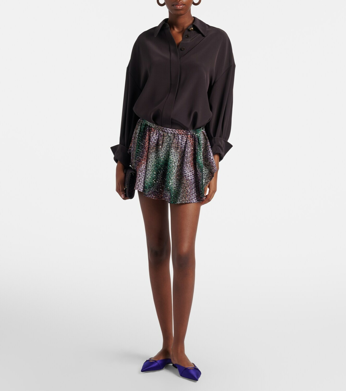 Missoni Sequined lamé miniskirt
