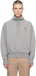 AMI Paris Gray Ami de Cœur Sweatshirt