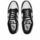 Nike Men's Dunk Low Retro Sneakers in White/Black/White