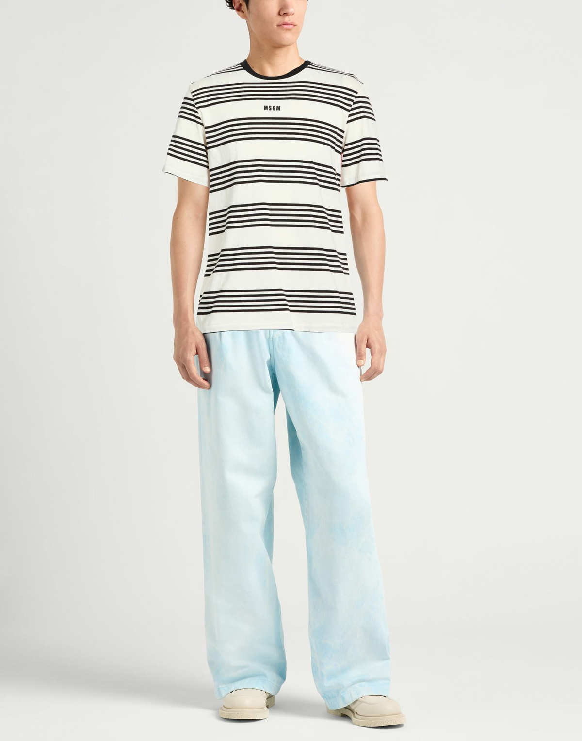 Msgm Mens T-shirt Ivory