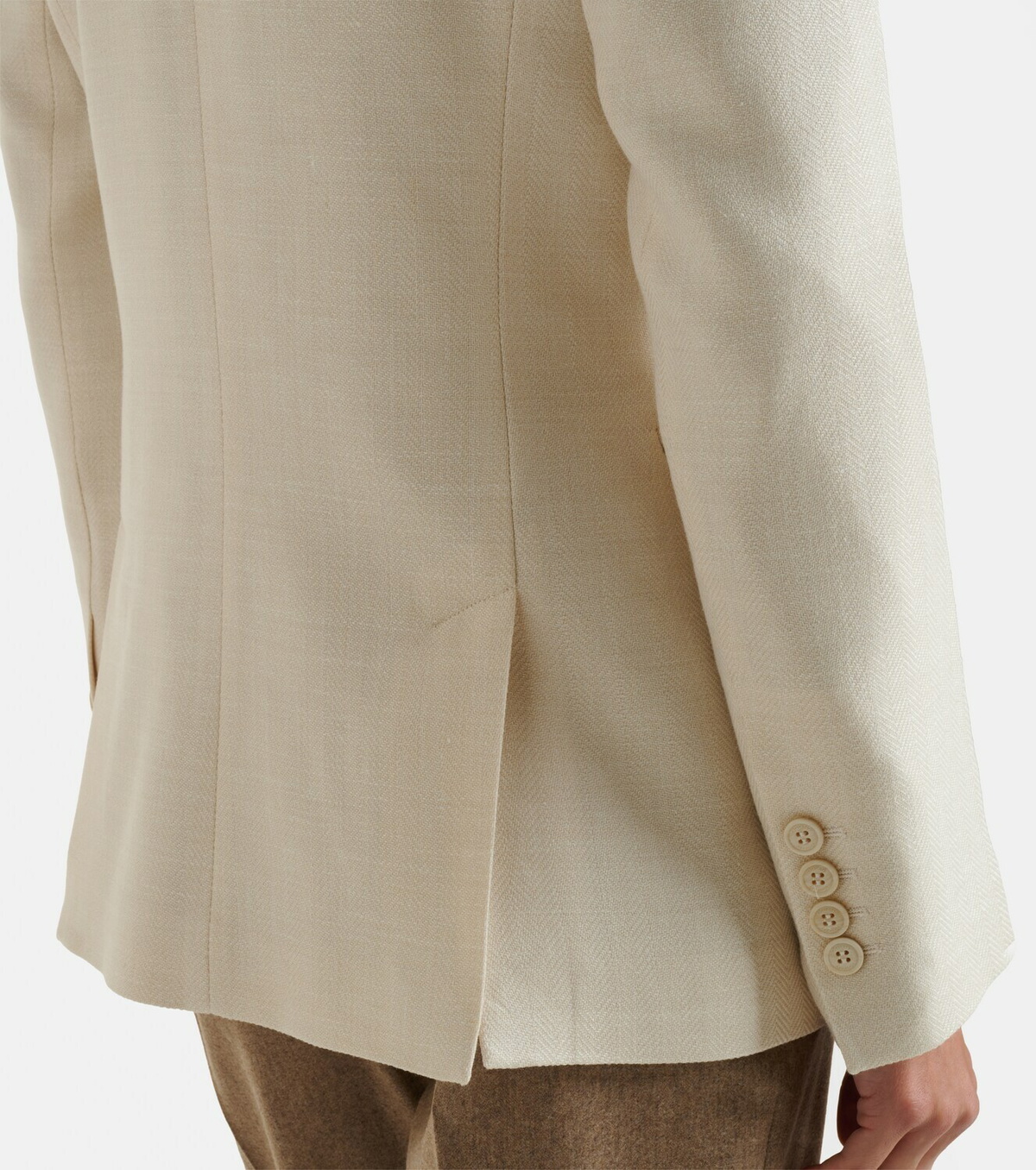 Eleventy Wool, silk and linen-blend blazer