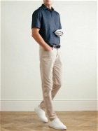 Peter Millar - Cayucos Floral-Print Stretch-Jersey Golf Polo Shirt - Blue