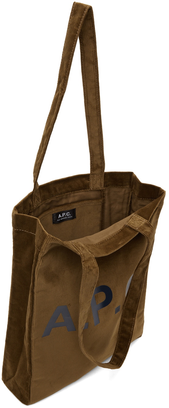 A.P.C. Brown Corduroy Lou Tote A.P.C.