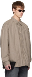 Acne Studios Brown & Green Tattersall Reversible Shirt