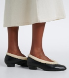 Magda Butrym Shearling-lined leather pumps