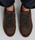 Brunello Cucinelli Monili suede-trimmed sneakers