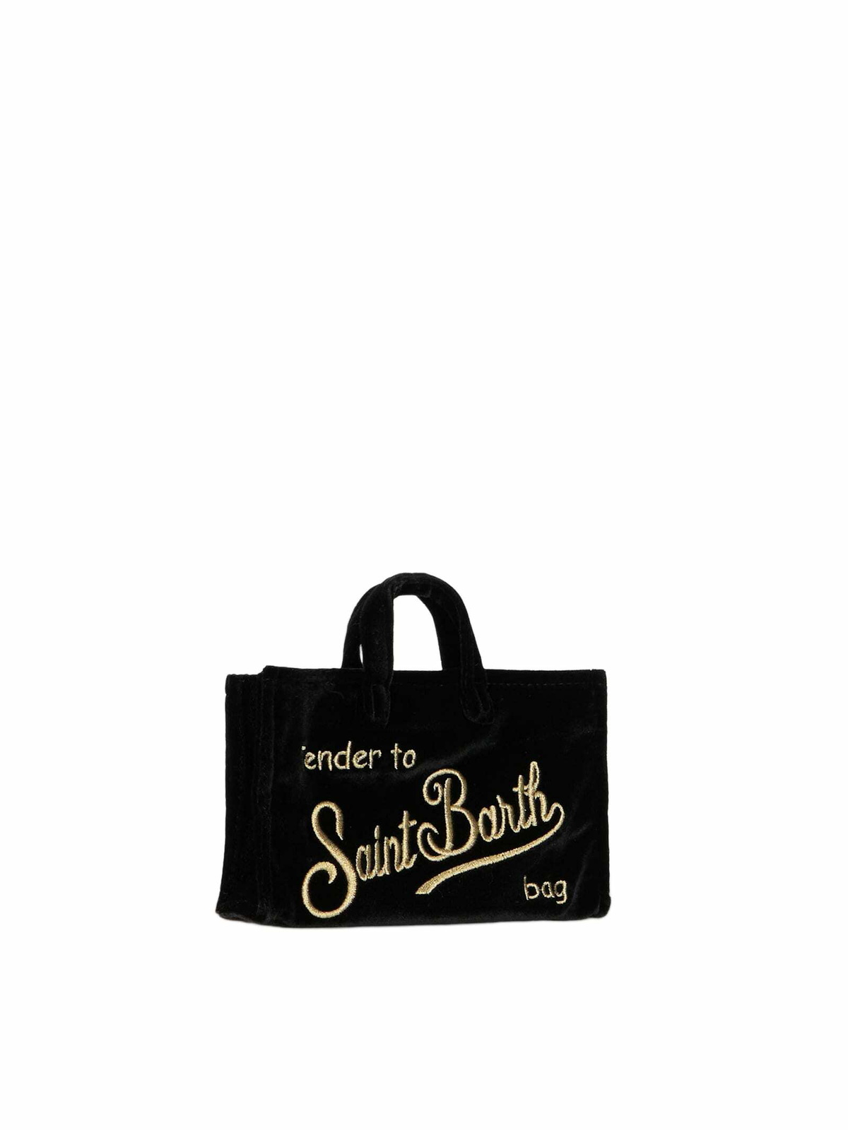 MC2 Saint Barth Black Velvet Phone Holder Micro Bag