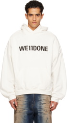 We11done White 'WE11DONE' Hoodie