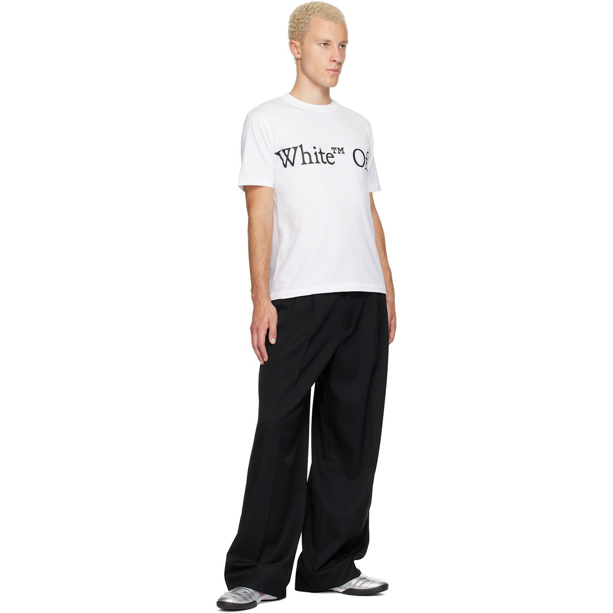 Off-White White Bookish Scarf Regular T-shirt