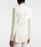 Elie Saab Floral-appliqué cady blazer