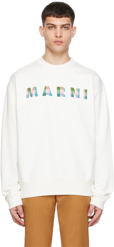 Photo: Marni Off-White Printed Sweatshirt