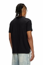 Diesel T-shirt with metallic Oval D - T-Shirts Mens in Black