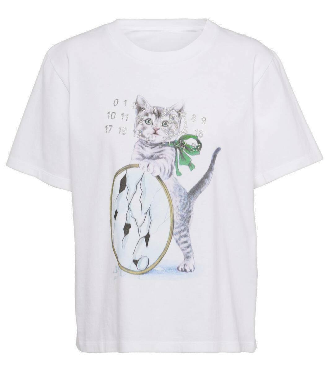 MM6 Maison Margiela Printed cotton jersey T-shirt MM6 Maison