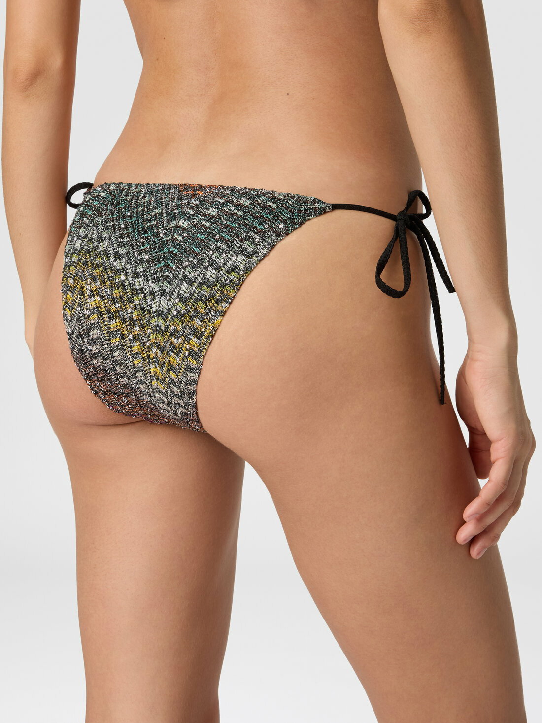 Missoni - Mixed Viscose Lamé Bikini with Sequins, Women, Multicoloured