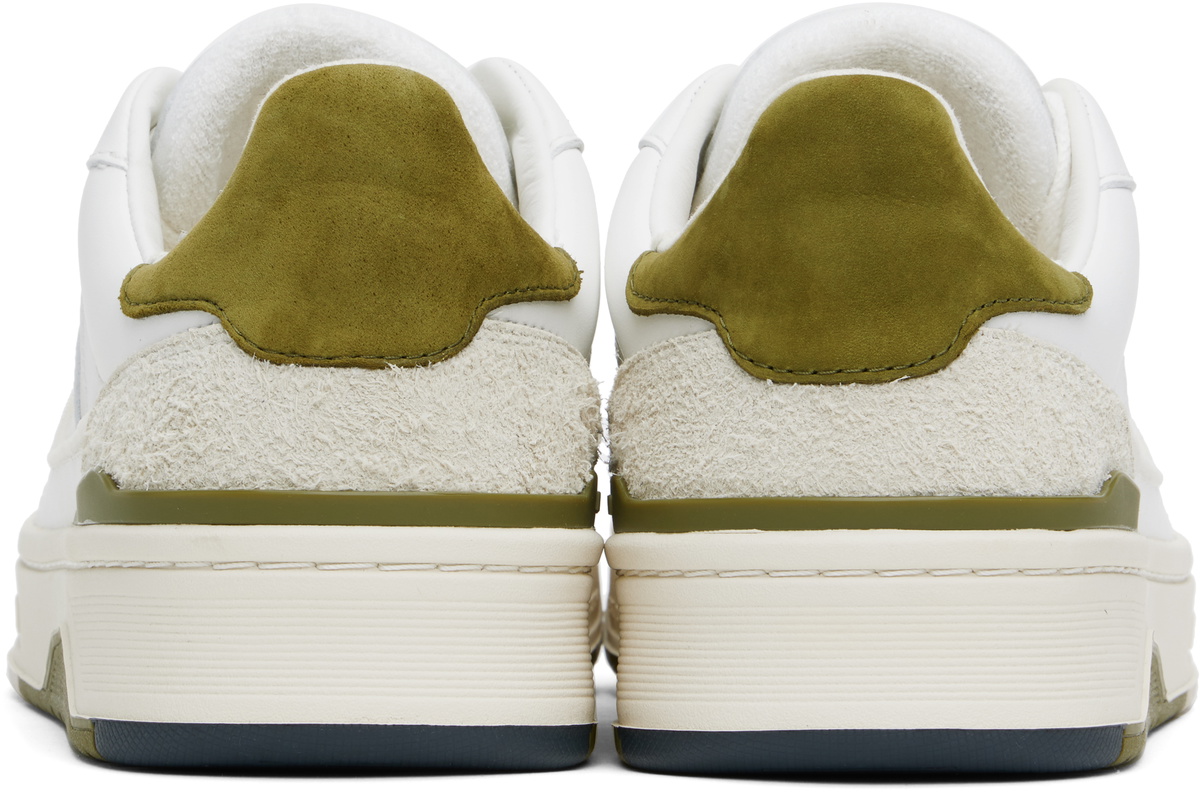 Axel Arigato White & Green Clay Sneakers Axel Arigato