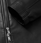 Theory - Morvek Café Racer Leather Jacket - Black