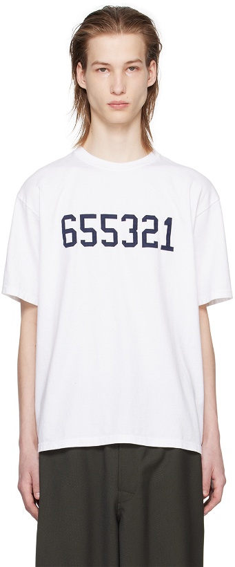Photo: UNDERCOVER White Embroidered T-Shirt