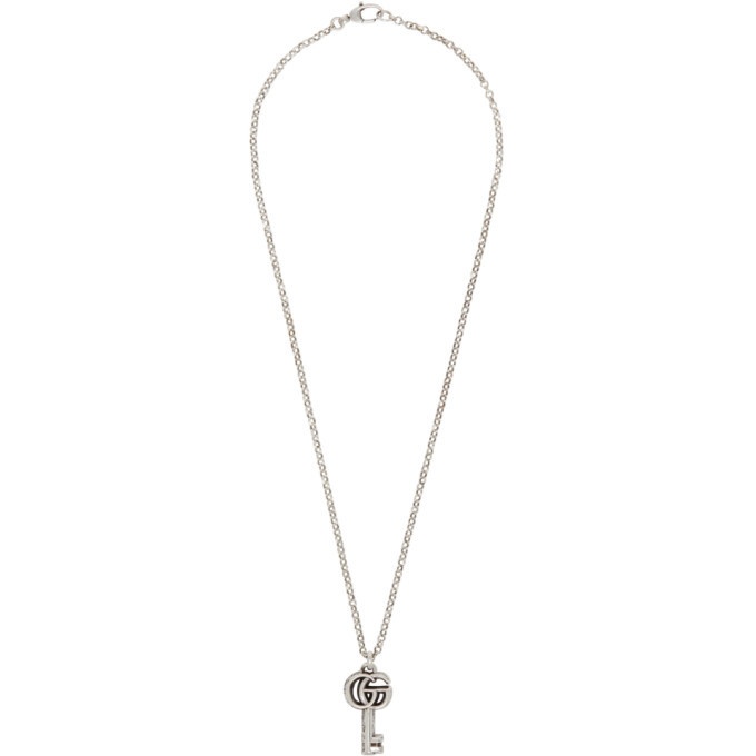 Photo: Gucci Silver Double G Key Necklace