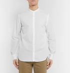 Officine Generale - Slim-Fit Grandad-Collar Cotton-Seersucker Shirt - Men - White