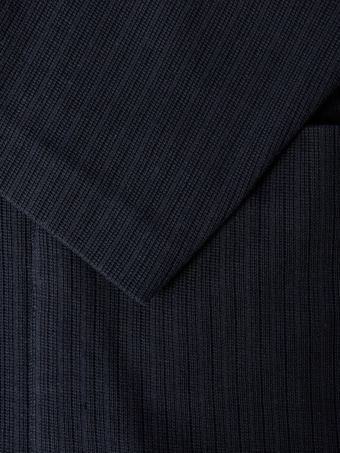 Barena - Torceo Ribbed Cotton-Jersey Blazer - Blue