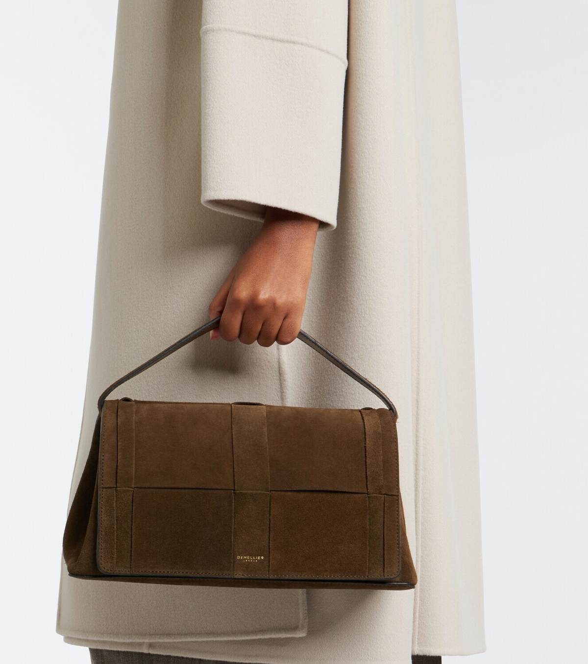 DeMellier Florence Small suede shoulder bag