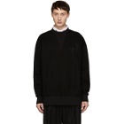 Alexander McQueen Black Neoprene Sweatshirt