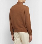 Thom Sweeney - Wool and Cashmere-Blend Mock-Neck Sweater - Brown