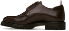 Thom Browne Brown Commando Sole Apron Stitch Derbys